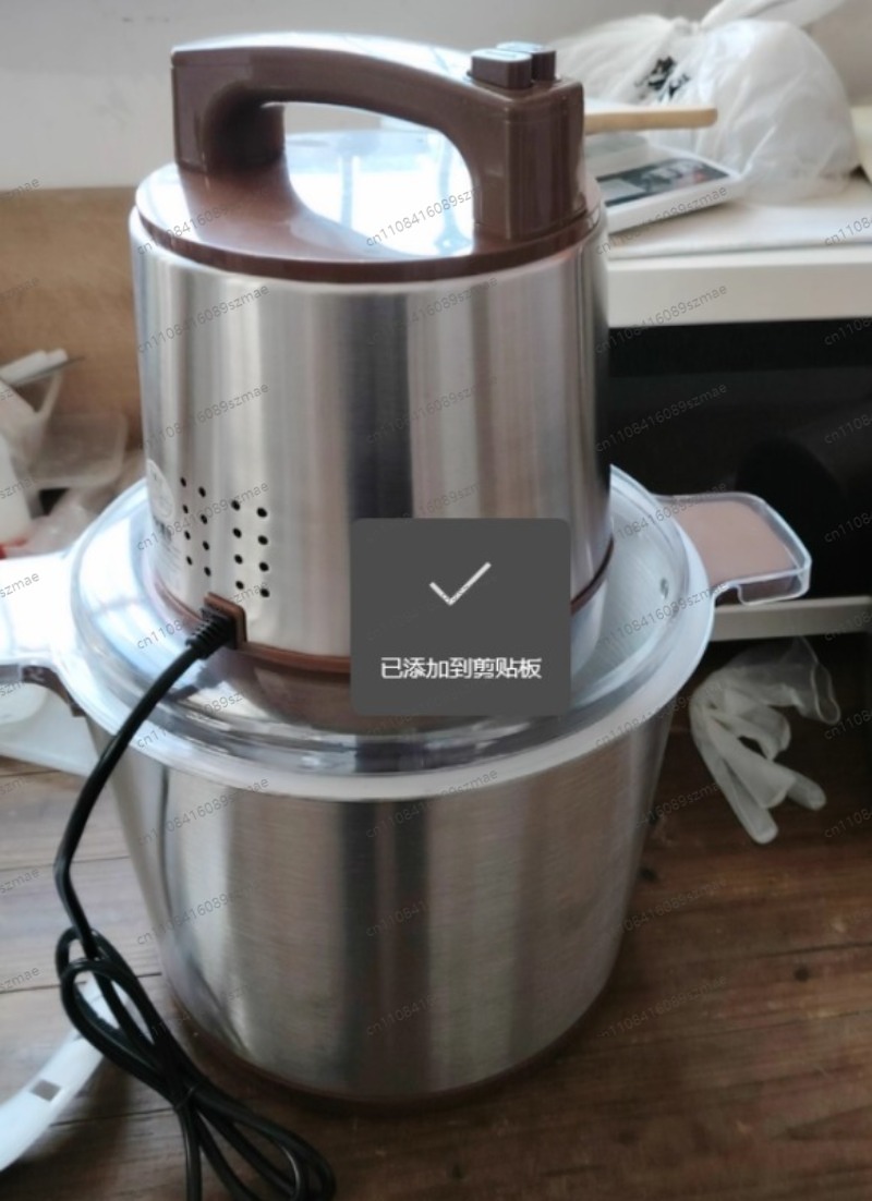 Commercial Kitchen Grinder - 10Lステンレス製電動ミートグラインダー、大型肉挽き機、ヤムパウンダー、ミートチョッパー、業務用キッチンフードプロセッサー