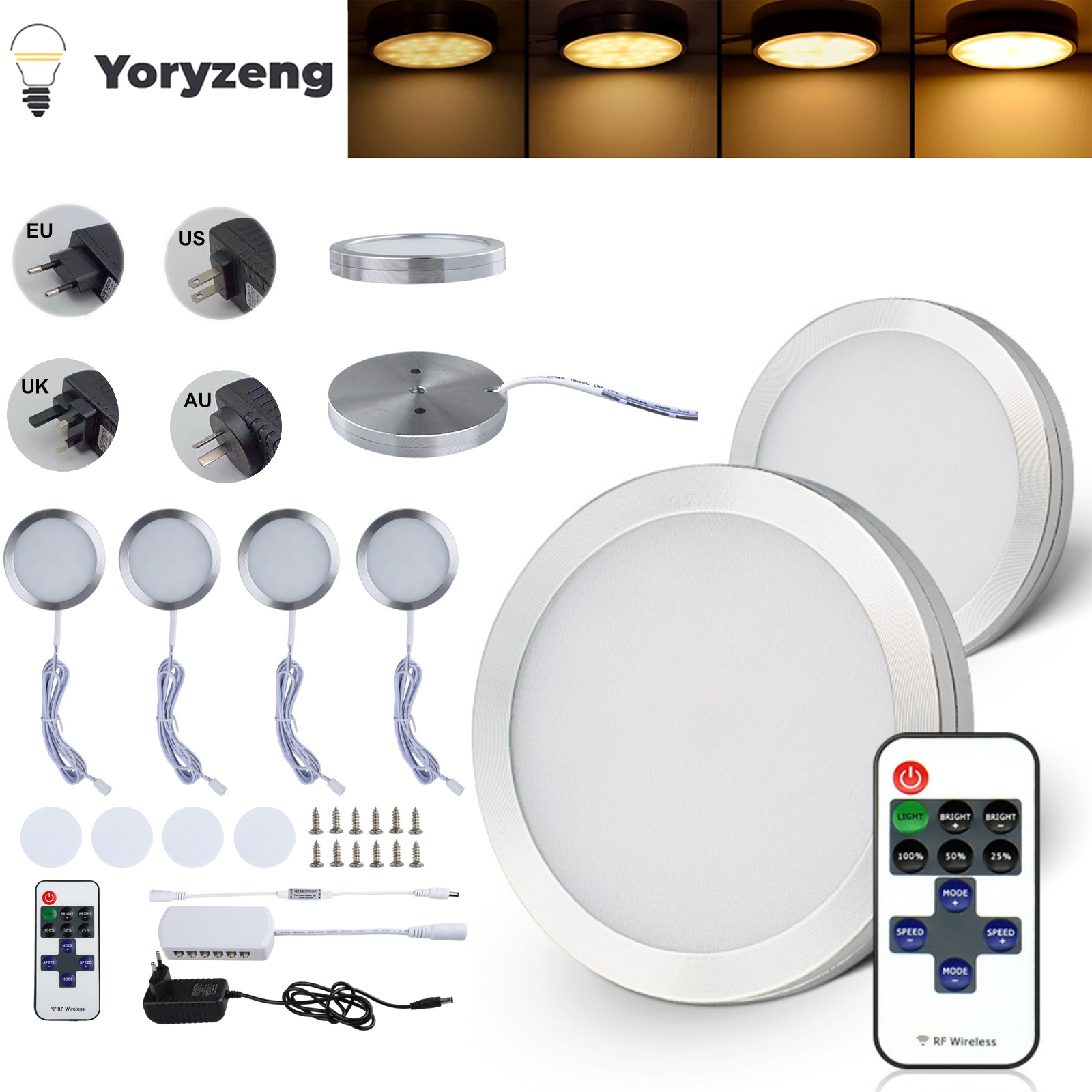 Commercial Kitchen Lights - アンダーキャビネット LED ナイトライトディスプレイケースクローゼットランプリモコン家庭用キッチンショーケースワードローブ食器棚装飾