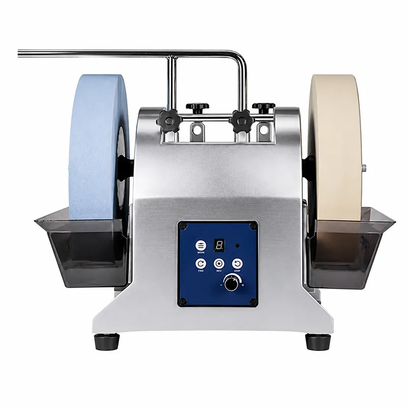 Commercial Kitchen Knife Sharpener - 10インチデュアルホイール電動ナイフシャープナー、水冷式グラインダー、キッチンナイフ・ハサミ用、コンパクト、家庭用・業務用