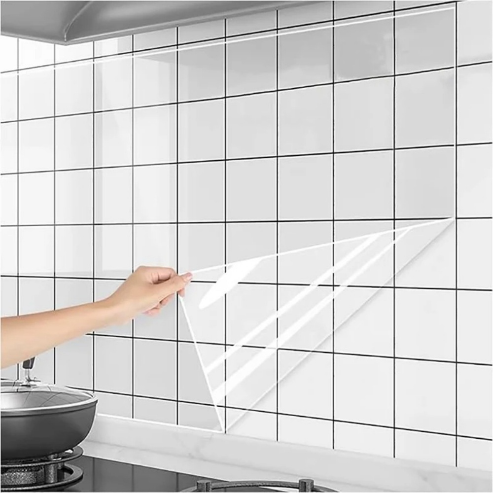 Commercial Kitchen Wall Panels - 3 メートル/5 メートル/10 メートルキッチン壁壁紙透明静電保護フィルム耐油壁ステッカー防水紙家の装飾