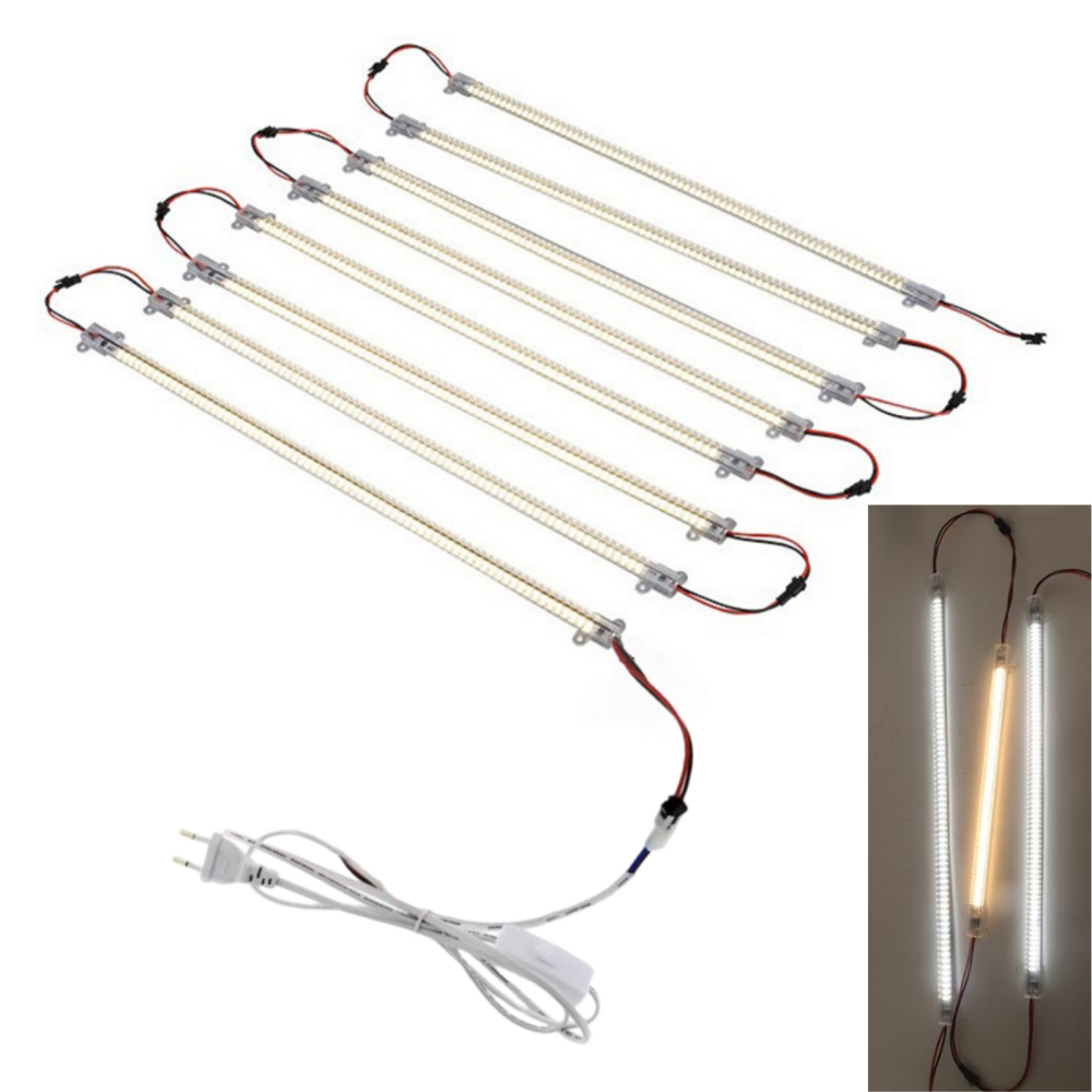 Commercial Kitchen Lights - 1/2/5/10灯 LEDキャビネットライトバー リジッドスイッチ電源キット 220V 10cm 20cm