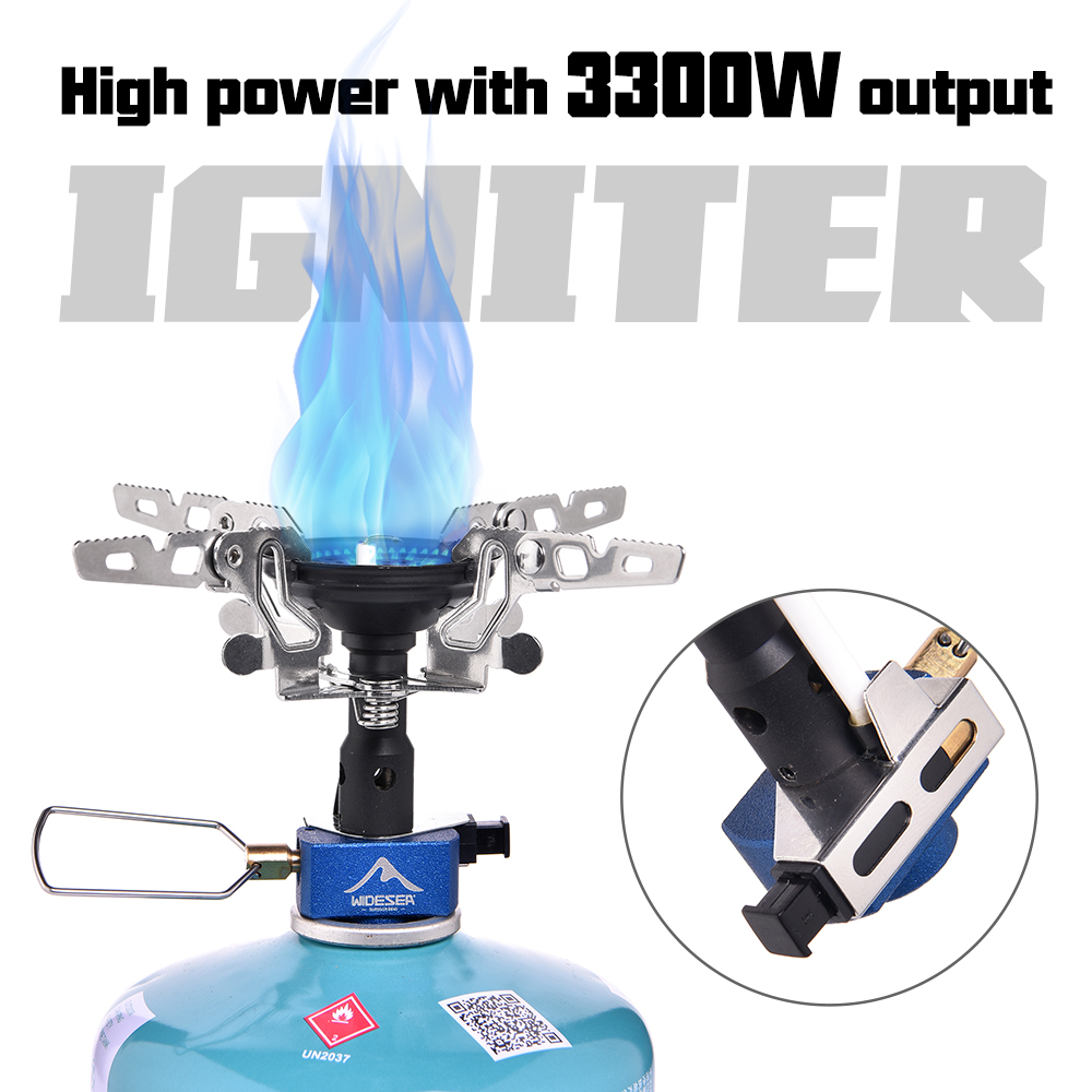Commercial Kitchen Burner - 屋外キャンプ用ガスバーナー アウトドアストーブ 3300W イグナイター付き キャンプ用品 ポータブル