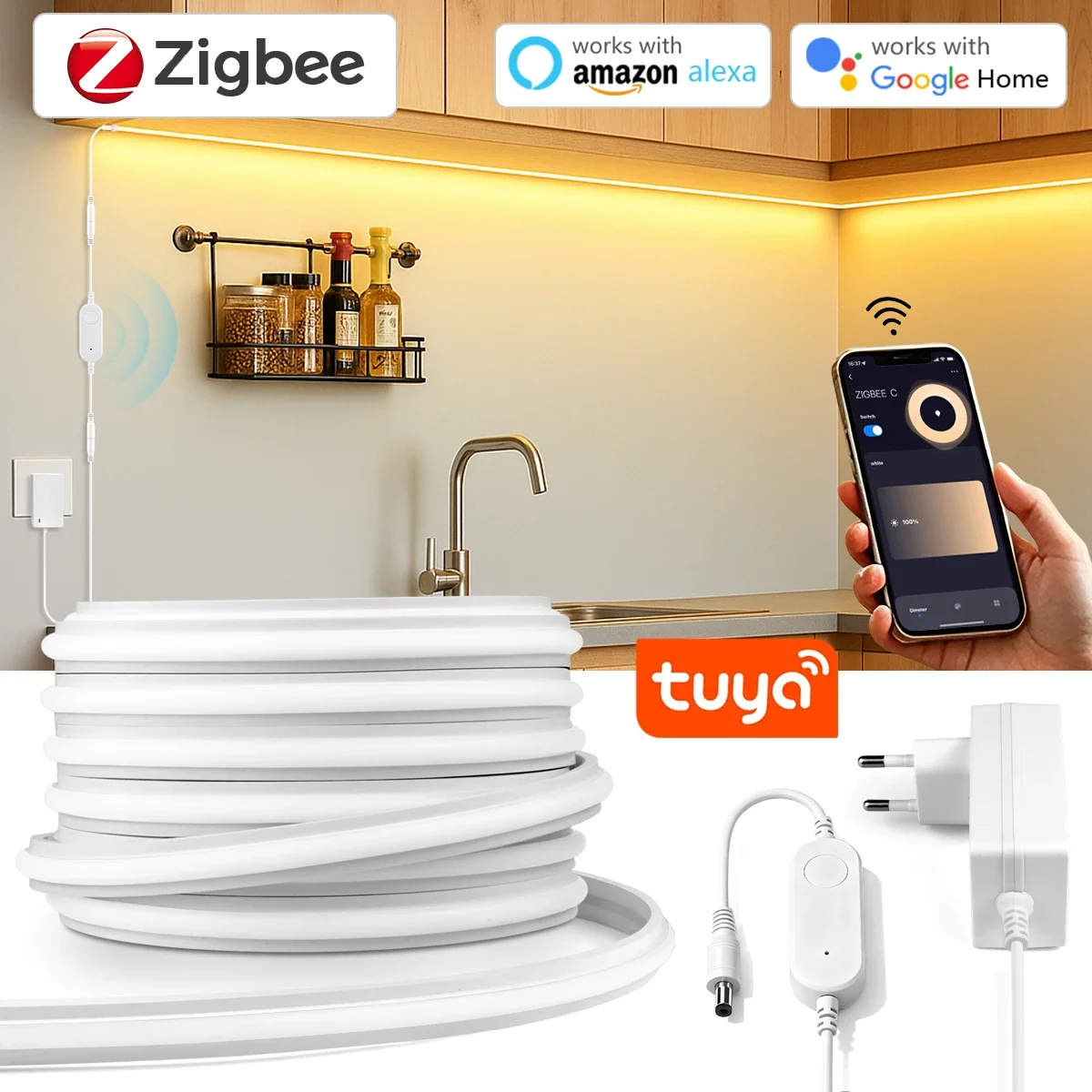 Commercial Kitchen Lights - Zigbee 3.0 24V ネオン LED ストリップライト