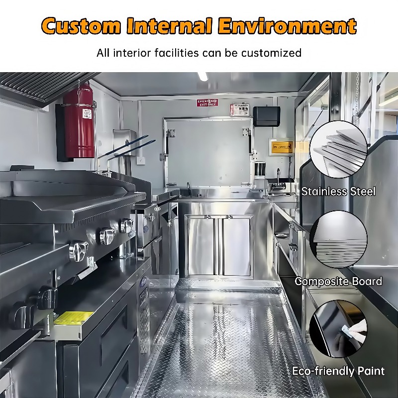 アメリカ承認済みカスタムフードトレーラー商業用移動式キッチン - Commercial Kitchen Vendor のレビューと価格