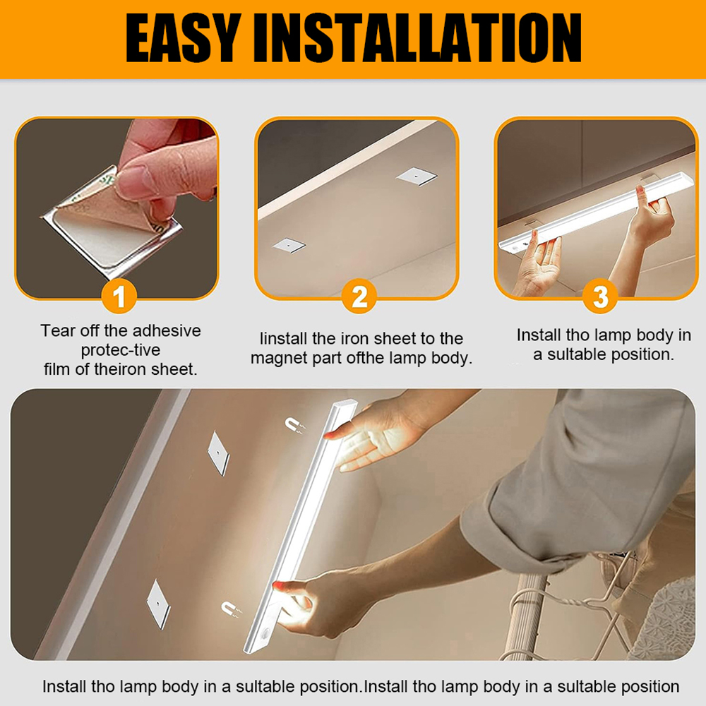 超薄型 LED モーションナイトライトセンサーアンダーキャビ - Commercial Kitchen Lights のレビューと価格