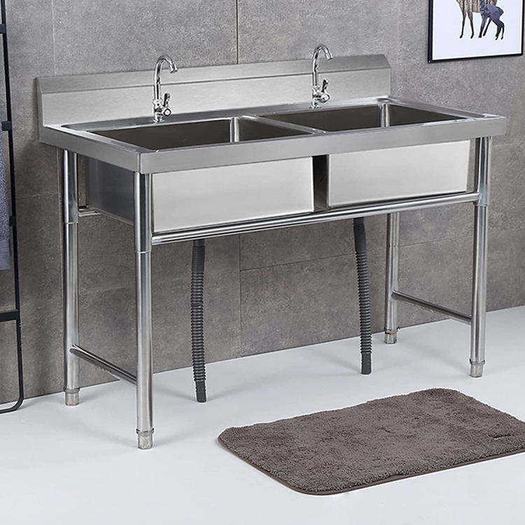 シンガポールで人気販売中の標準サイズ高品質低価格ダブルボウル - Commercial Kitchen Double Sink のレビューと価格