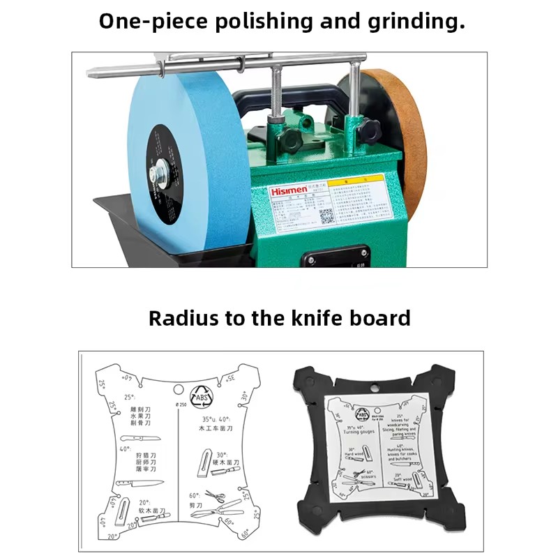 電動卓上ナイフ研ぎ器 220V 低速研削機 水冷式回転研磨機 - Commercial Kitchen Knife Sharpener のレビューと価格