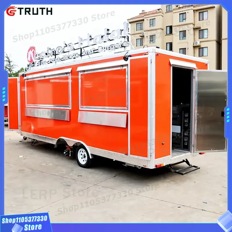 移動式フードトラックトレーラー、ピザ、コーヒー、ファーストフ - Commercial Kitchen Vendor のレビューと価格