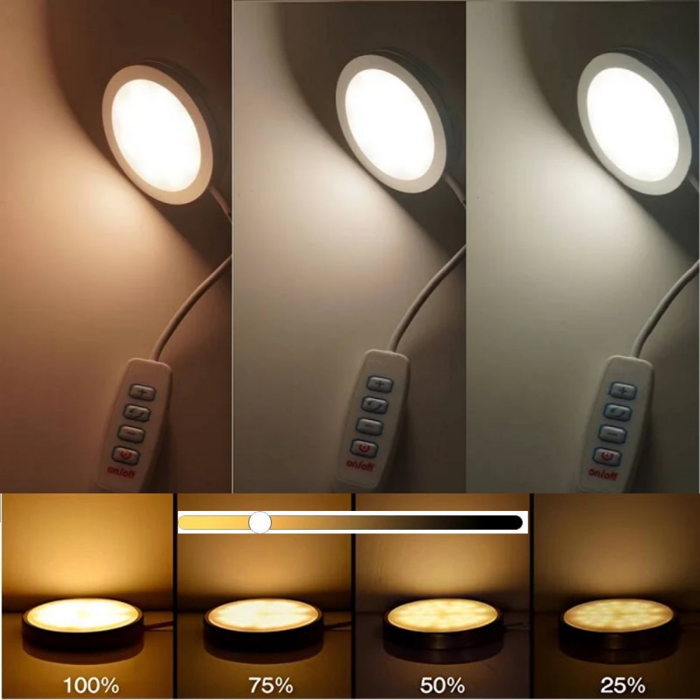 3色調整可能USBパックライト5V超薄型LEDキャビネットラ - Commercial Kitchen Lights のレビューと価格