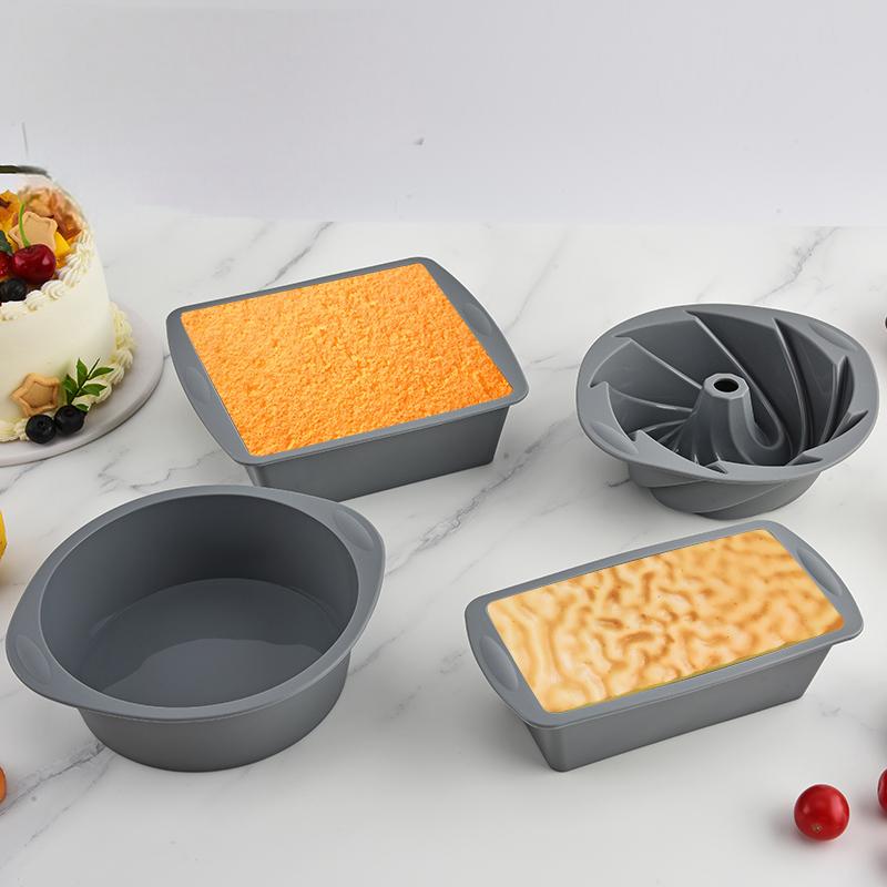 シリコン製スクエア4個型ケーキパン、ノンスティックブラウニー - Commercial Kitchen Cooking のレビューと価格