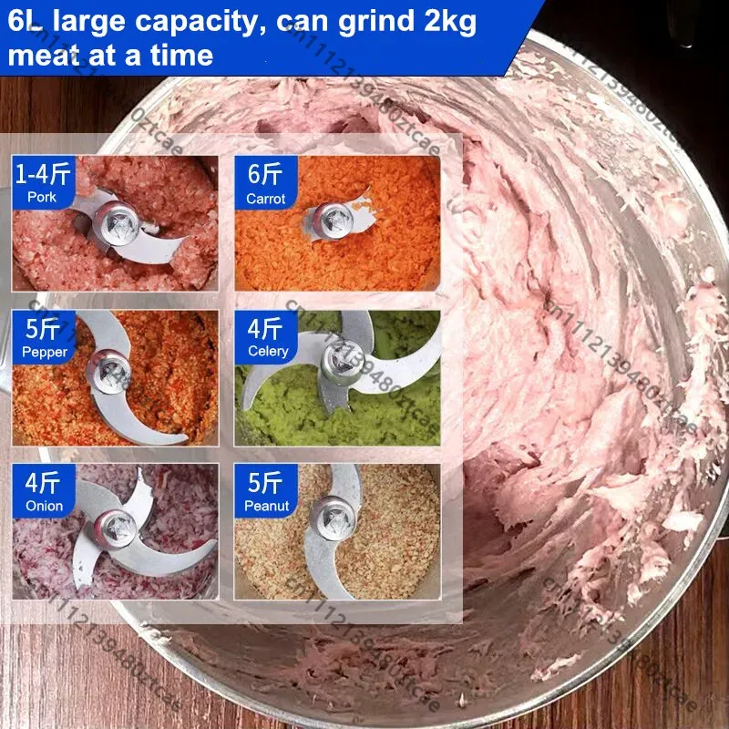 6Lステンレス製電動ミートグラインダー多機能家庭用業務用ミン - Commercial Kitchen Grinder のレビューと価格