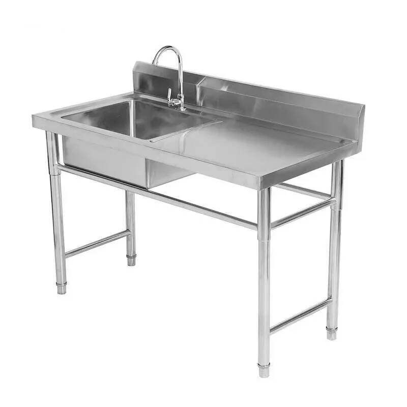 業務用ステンレス製キッチンシンク カウンター一体型食器洗いシ - Commercial Kitchen Double Sink のレビューと価格