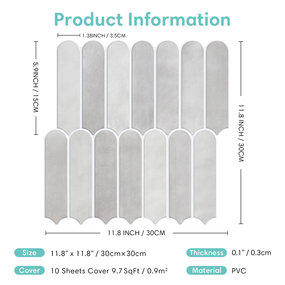 5/10/20枚入り 3D魚の鱗模様の貼る壁パネル、PVCタ - Commercial Kitchen Wall Panels のレビューと価格