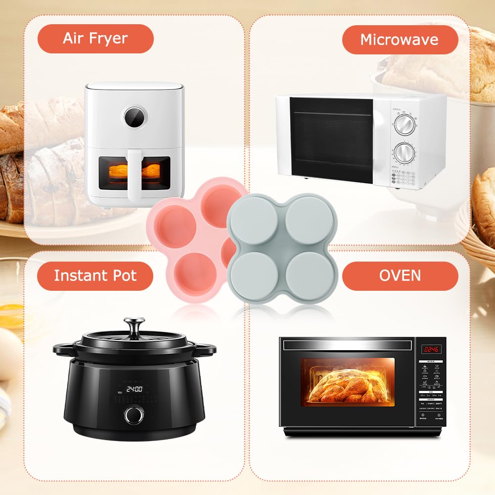 再利用可能なシリコンエアフライヤーエッグ型 3/4 キャビテ - Commercial Kitchen Cooking のレビューと価格