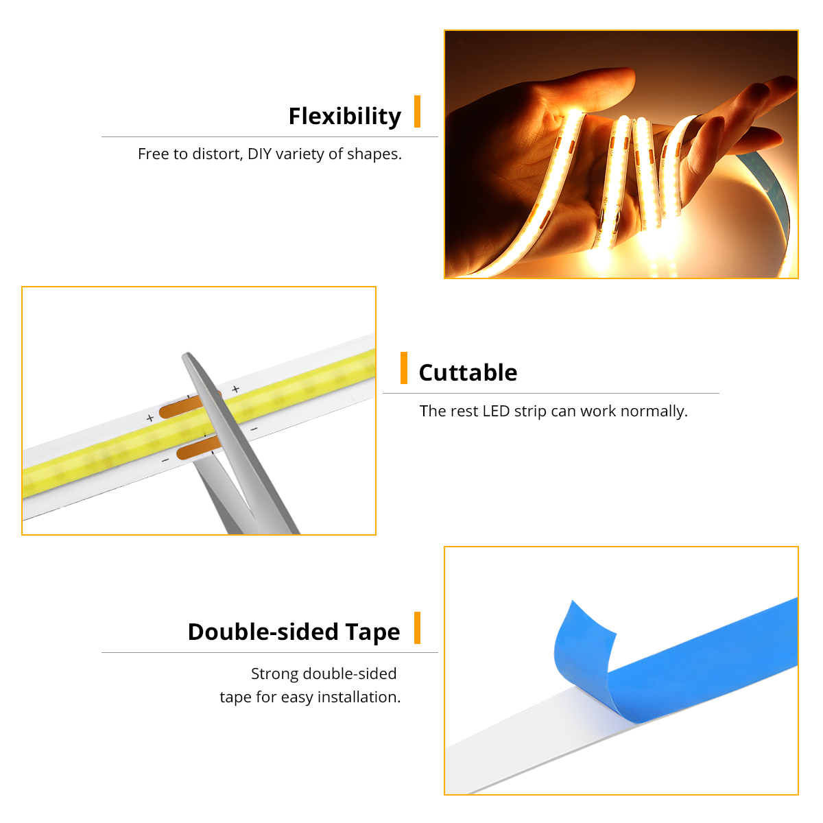 DC5V USB LED アンダーキャビネットライト COB - Commercial Kitchen Lights のレビューと価格