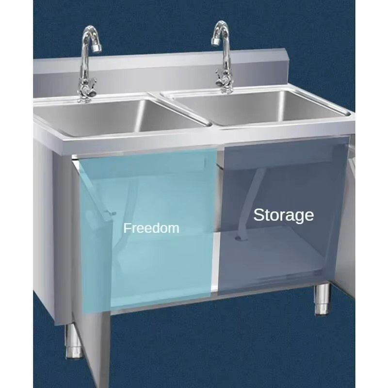 業務用金属製キッチンシンク、屋外キャビネット収納用、手術台シ - Commercial Kitchen Double Sink のレビューと価格