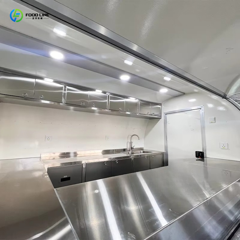 エスプレッソトレーラー商業用キッチンステンレス鋼モバイルコー - Commercial Kitchen Vendor のレビューと価格