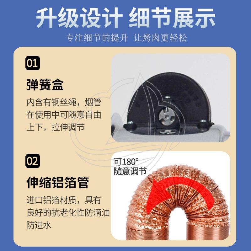 伸縮式排気フード換気扇、韓国焼肉・鍋料理用業務用排気管、キッ - Commercial Kitchen Exhaust Hood のレビューと価格