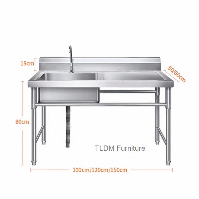 屋外キッチンシンク 業務用ステンレス製食器洗いシンク ホテル - Commercial Kitchen Double Sink のレビューと価格