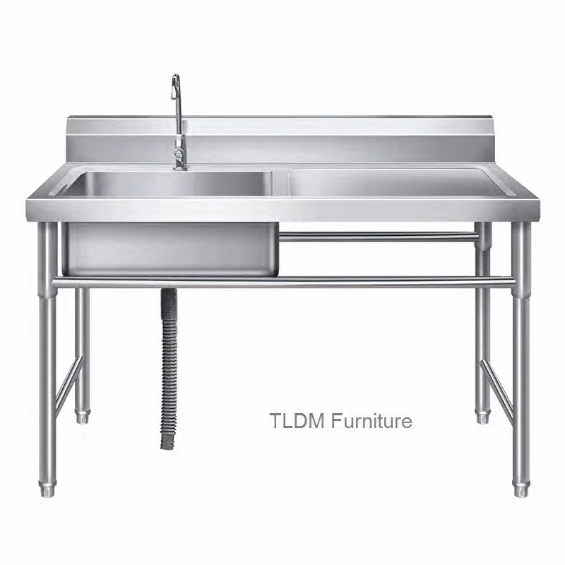 屋外キッチンシンク 業務用ステンレス製食器洗いシンク ホテル - Commercial Kitchen Double Sink のレビューと価格
