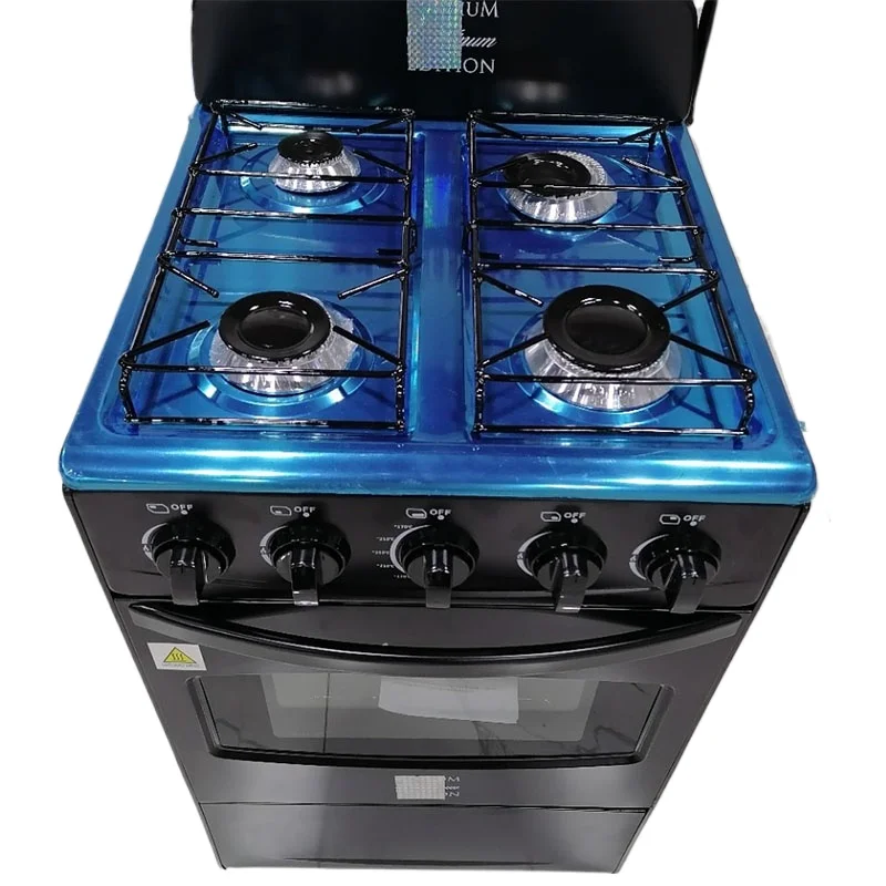 4口バーナー自立型一体型ガスコンロ、オーブン付きステンレス鋼 - Commercial Kitchen Burner のレビューと価格