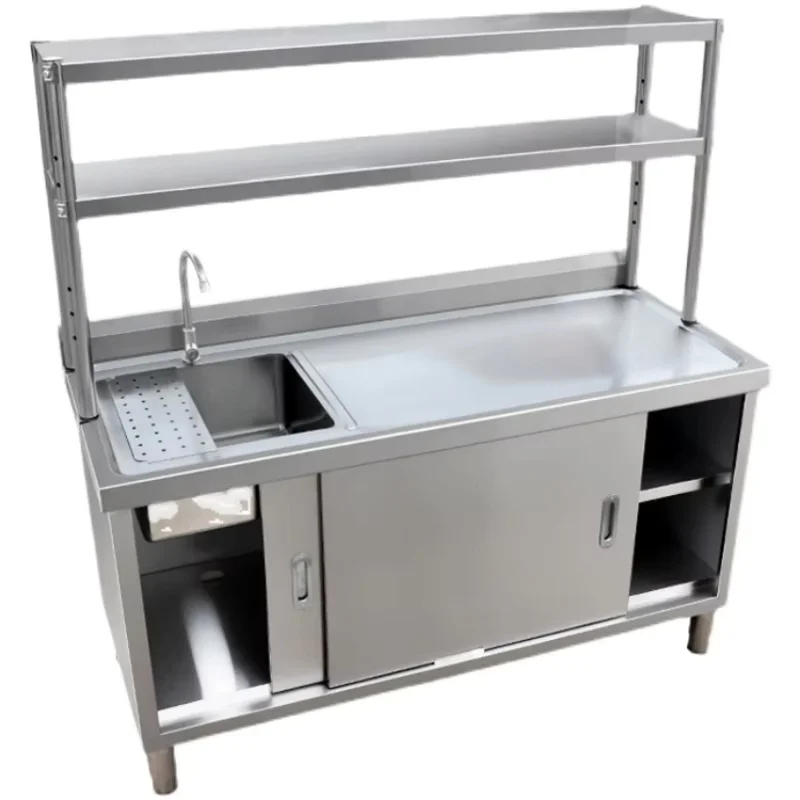 業務用ステンレス製コーティングシンク ダブルボウル ホテル  - Commercial Kitchen Double Sink のレビューと価格