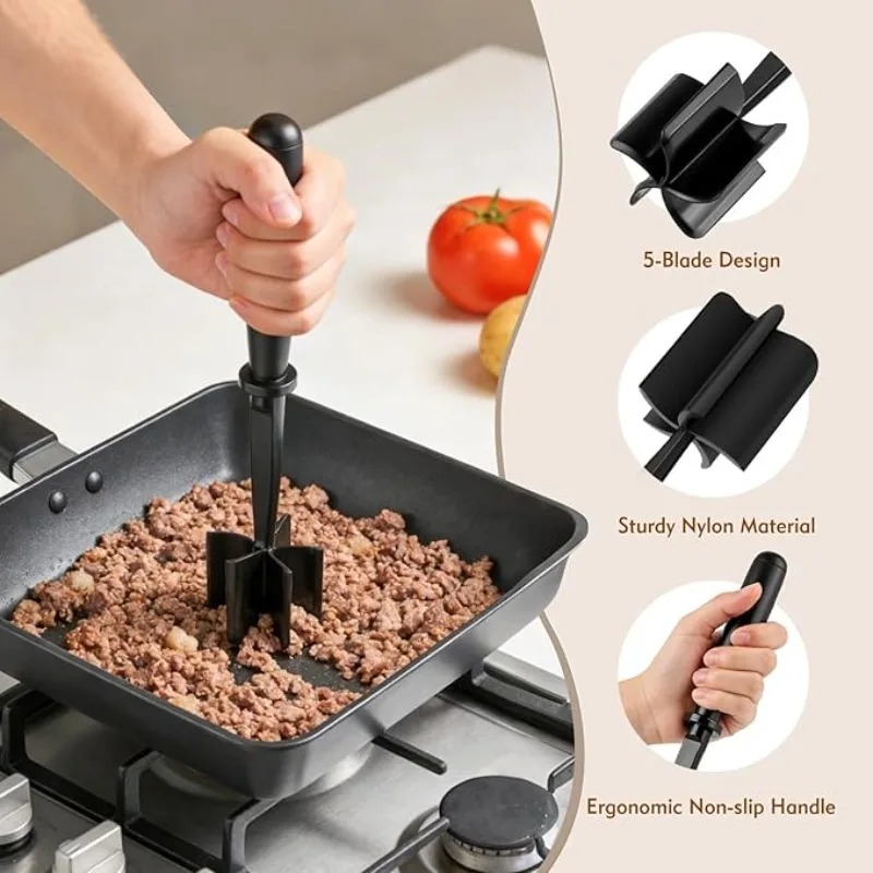 1pc ミートチョッパー ハンドヘルドミートスライサーとブレ - Commercial Kitchen Grinder のレビューと価格