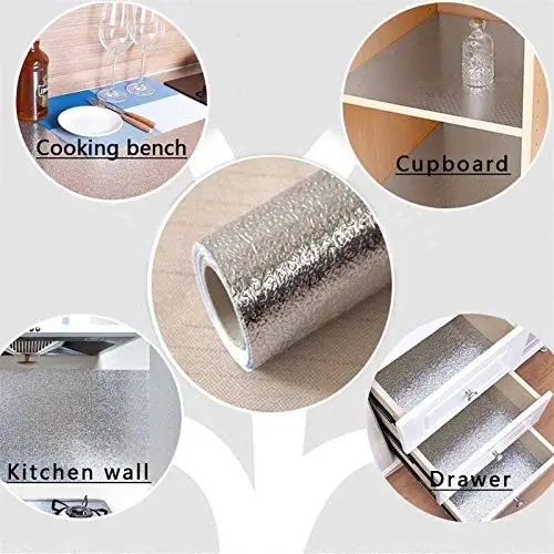 アルミ箔抗油キッチンウォールステッカー自己粘着防水カウンター - Commercial Kitchen Wall Panels のレビューと価格