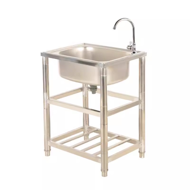82*48*80cm ダブルステンレスシンク 業務用キッチン - Commercial Kitchen Double Sink のレビューと価格