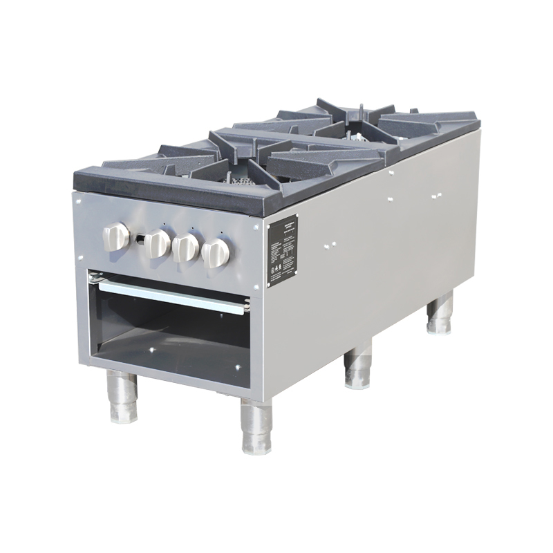 業務用厨房プロ仕様ストックポットレンジ2バーナー工業用コンロ - Commercial Kitchen Burner のレビューと価格