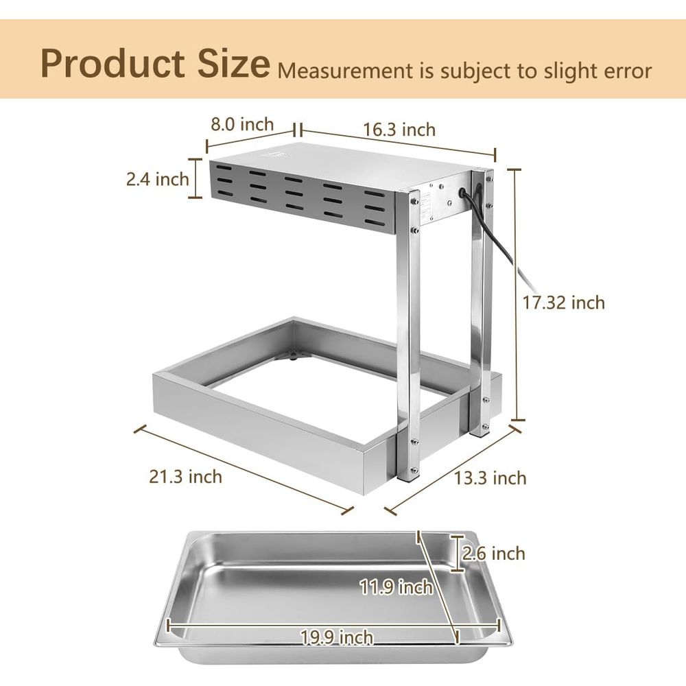フライドポテトウォーマー、業務用加熱ランプ、チップス用耐熱食 - Commercial Kitchen Lights のレビューと価格