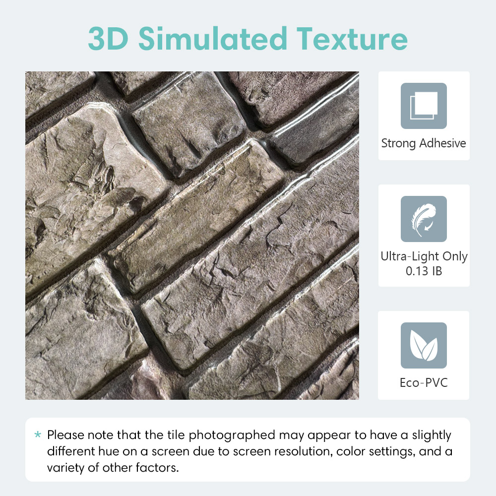10 個 3D フェイクストーン 剥がして貼る壁パネル、自己 - Commercial Kitchen Wall Panels のレビューと価格