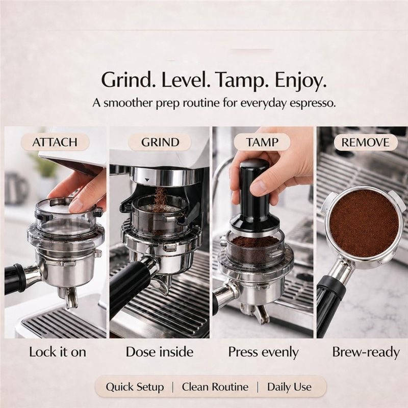 B51CNEW! ツイストロックポルタフィルターファンネル  - Breville Espresso Barista Express のレビューと価格