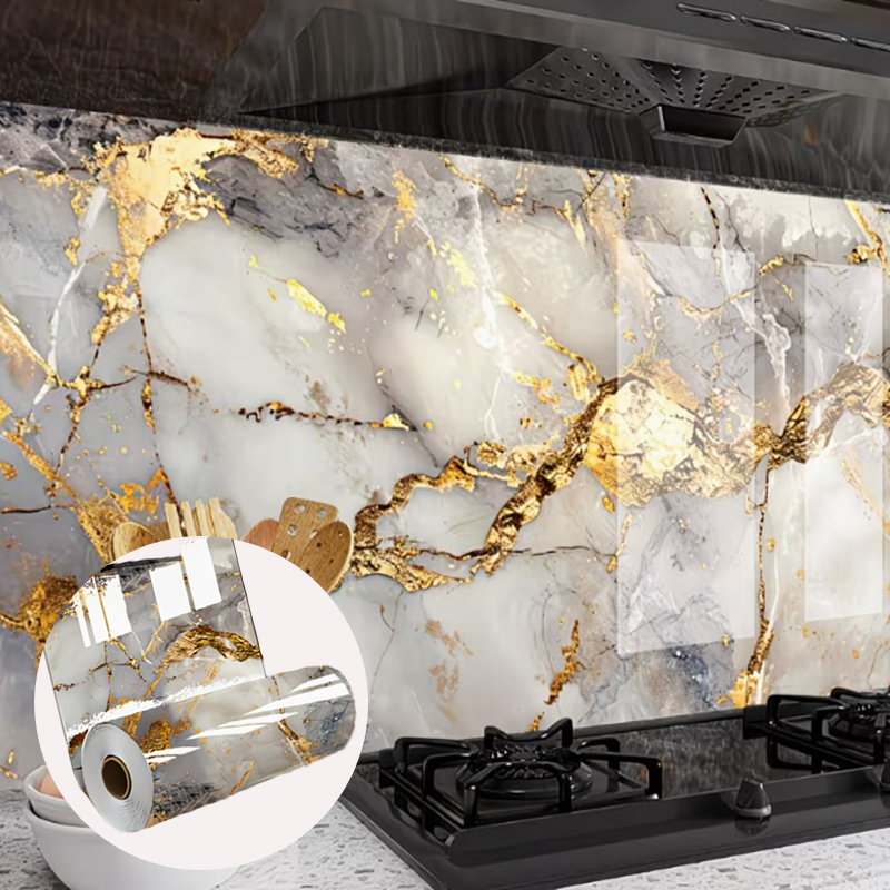 キッチンキャビネット用ステッカーと防油ステッカー、ゴールドマ - Commercial Kitchen Wall Panels のレビューと価格