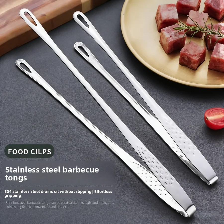 ステンレス鋼キッチントングノンスリップ耐熱バーベキューグリル - Commercial Kitchen Cooking のレビューと価格