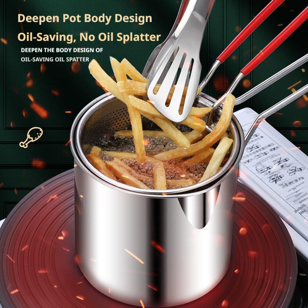ステンレス製ディープフライヤーポット、ストレーナーバスケット - Commercial Kitchen Cooking のレビューと価格